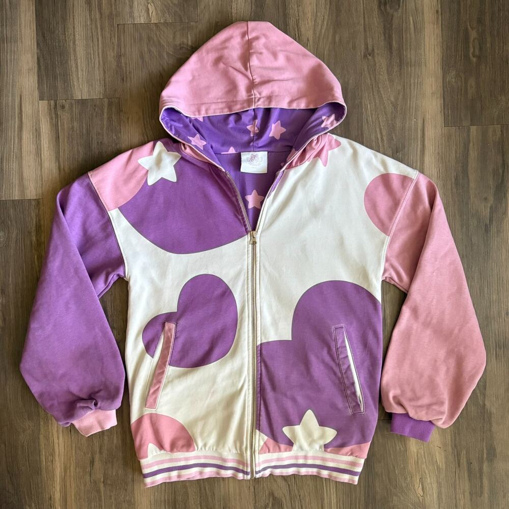 Aphmau Meemeows Hoodie Size S Purple And Pink Hearts Stars Streamer Gear Worn